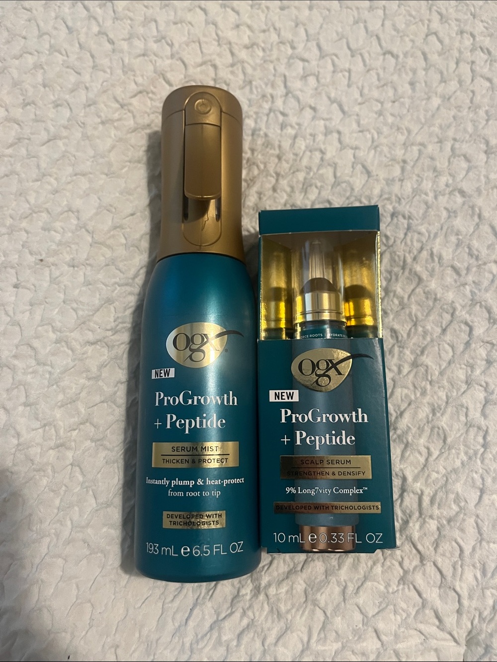 NWT OGX ProGrowth Peptide Serum Mist and Scalp Serum